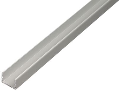 U-profiil alumiinium 10,9 x 10 x 1,5 mm, 1 m