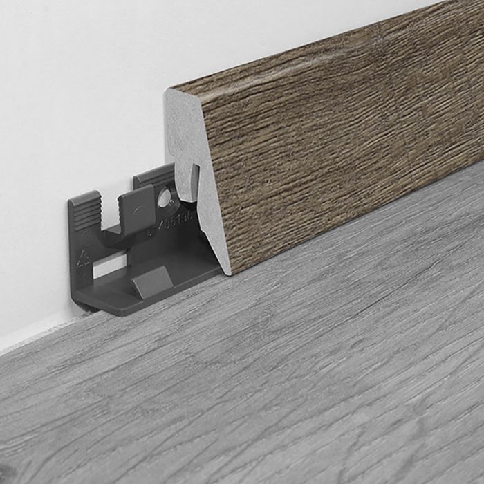 Põrandaliist Logoclic Driftwood, MDF 22 x 40 x 2600 mm