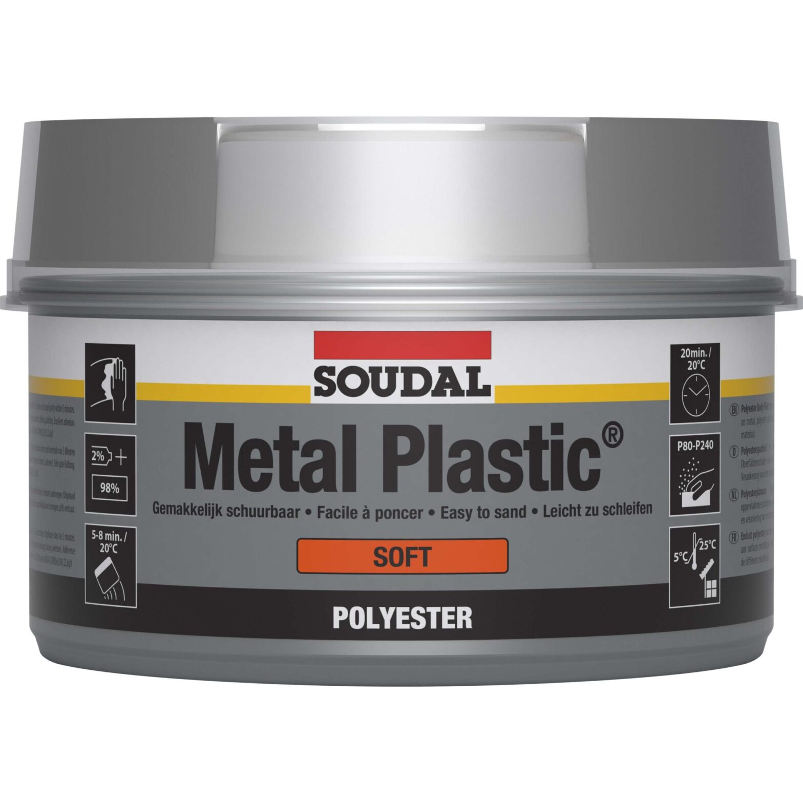 PAHTEL SOUDAL METAL PLASTIC PEHME BEEŽ 1KG