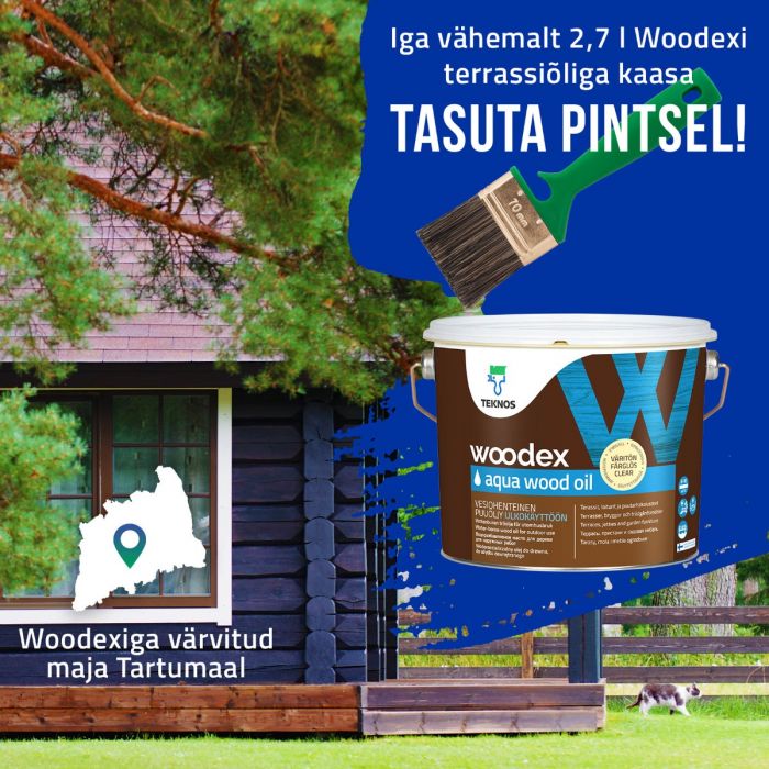 Puiduõli Teknos Woodex Aqua Wood Oil, värvitu 2,7 l