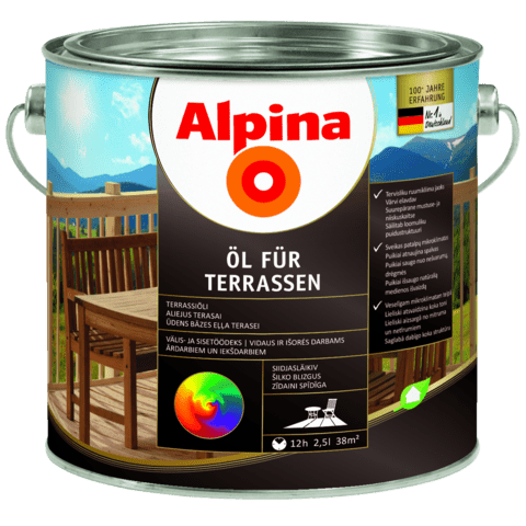 TERRASSIÕLI ALPINA ÖL FÜR TERRASSEN TUME 0,75L