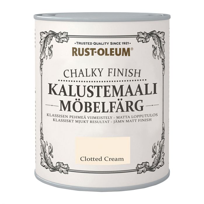 Mööblivärv Rust-Oleum Chalky Finish Clotted Cream 750 ml