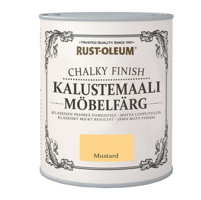 Mööblivärv Rust-Oleum Chalky Finish Mustard 125 ml