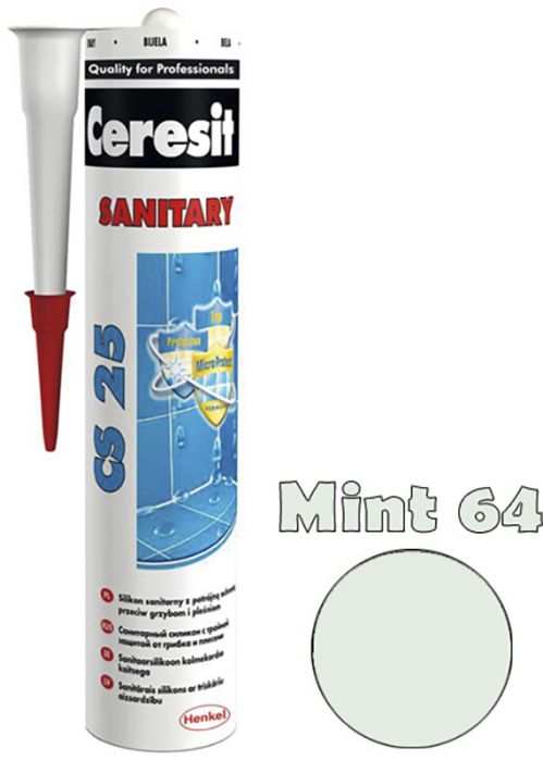 Sanitaarsilikoon Ceresit CS25 Mint 64