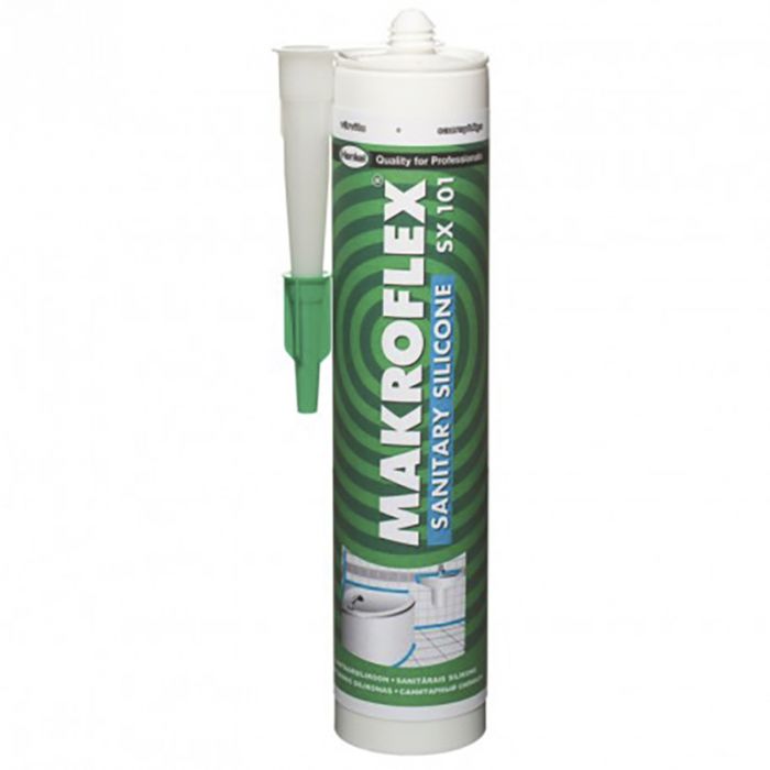 Sanitaarsilikoonhermeetik Makroflex SX101, valge 300 ml