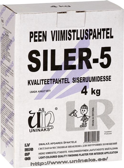 Peen viimistluspahtel Siler-5, 4 kg