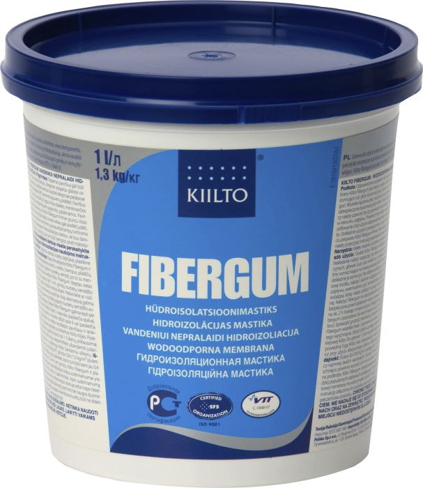 Hüdroisolatsioonimastiks Kiilto Fibergum 1,3 kg
