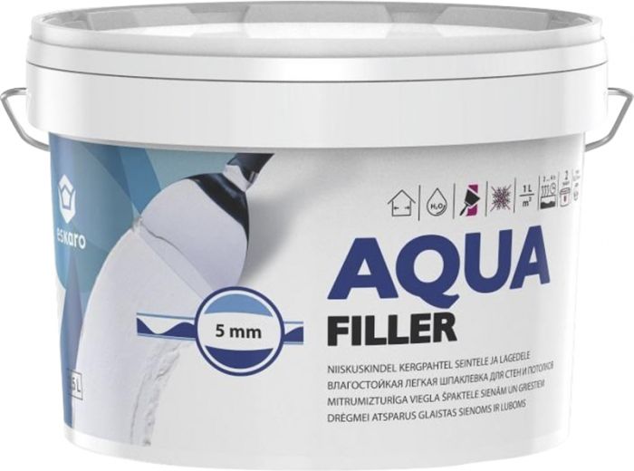 Niiskuskindel pahtel Aqua Filler 2,5 l