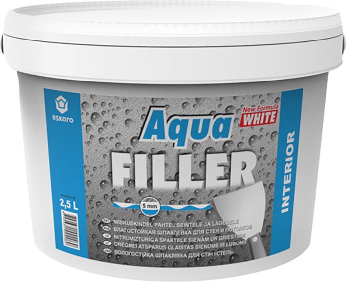 Niiskuskindel pahtel Aqua Filler 10 l