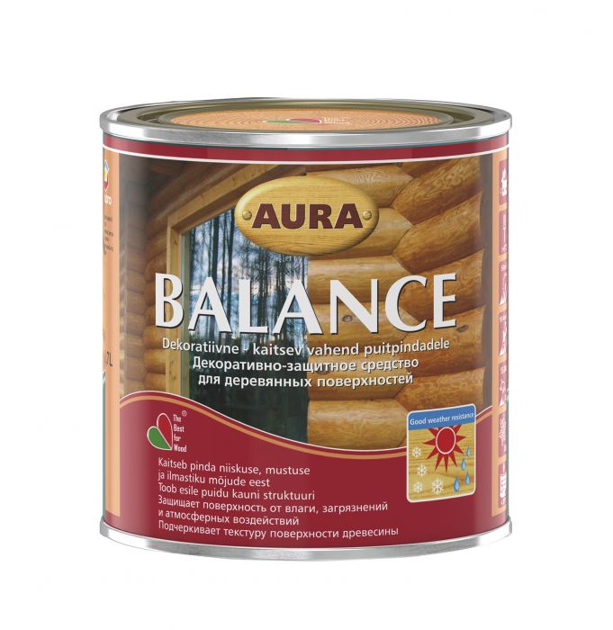 Puidukaitsevahend Aura Balance, pähkel 0,7 l