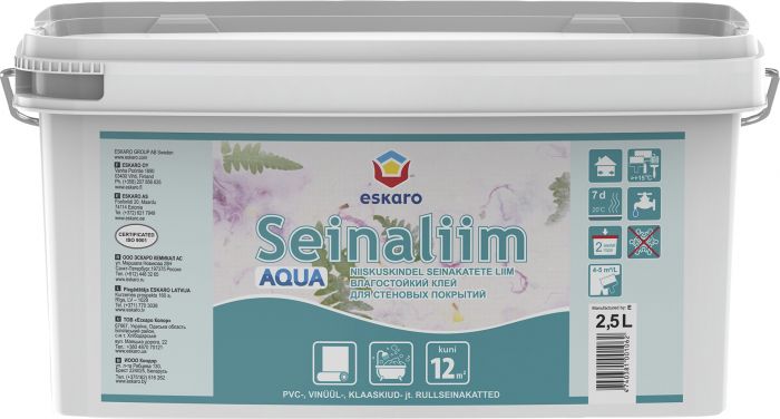 Niiskuskindel seinaliim Aqua 2,5 l