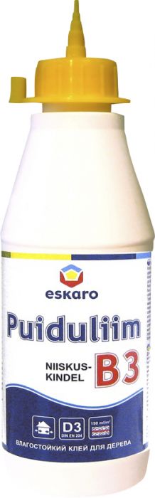 Niiskuskindel puiduliim B3 0,3 l