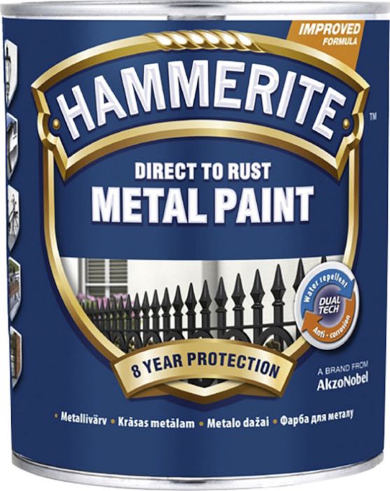 Metallivärv Hammerite Smooth 750 ml, punane