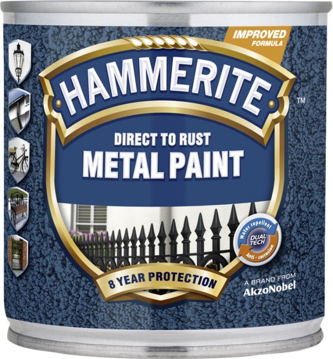 Metallivärv Hammerite Hammered 250 ml, tumesinine