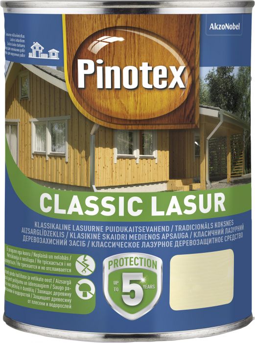 Puidukaitsevahend Pinotex Classic Lasur 1 l, pähkel