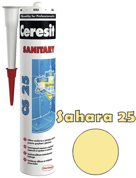 Sanitaarsilikoon Ceresit CS25 Sahara 25