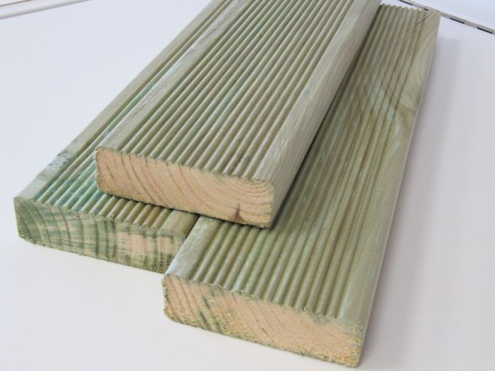 Terrassilaud PHL, immutatud roheline 28 x 95 x 3000 mm