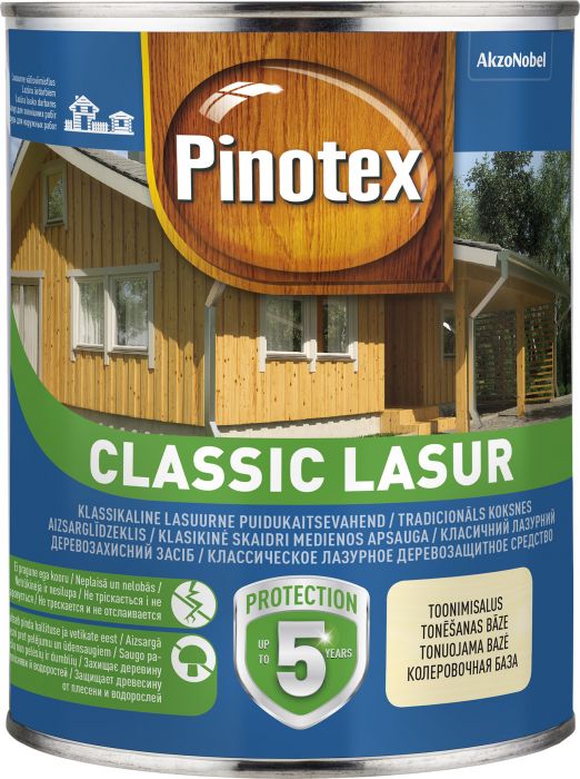 Puidukaitsevahend Pinotex Classic Lasur 1 l, värvitu
