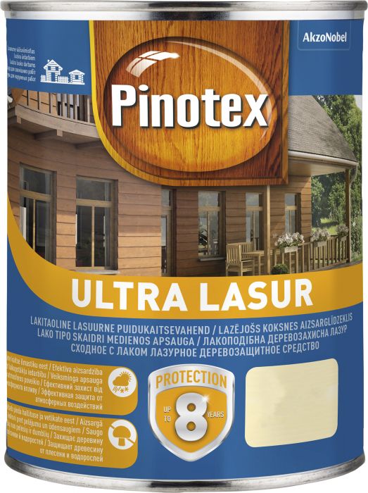 Puidukaitsevahend Pinotex Ultra Lasur 1 l, värvitu