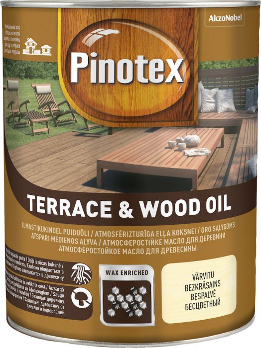 Puiduõli Pinotex Terrace&Wood Oil 3 l, värvitu