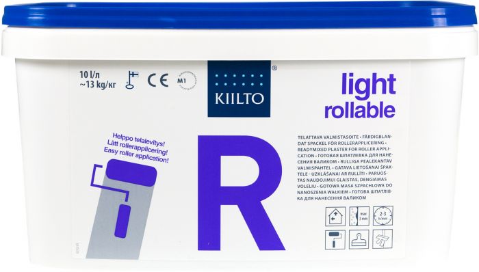 Rullitav valmispahtel Kiilto R 10 l