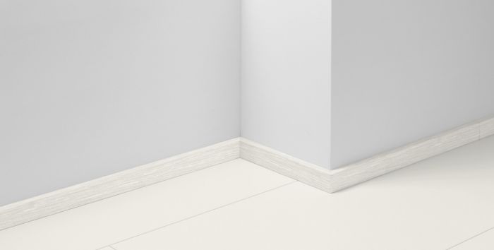 Põrandaliist MDF valge tamm 16 x 40 x 2570 mm
