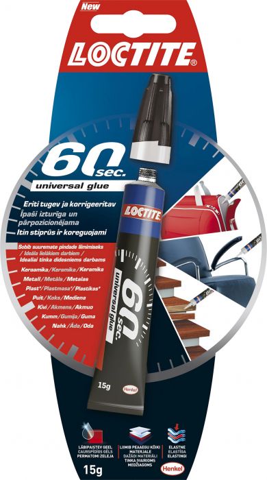 Universaalliim Loctite 60 sec 15 g