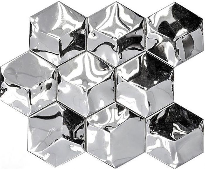 Mosaiik Hexagon 3D Glossy 26,2 x 23 cm