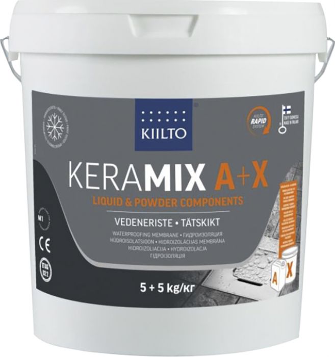 Hüdroisolatsioonimastiks Keramix A + X 5 + 5 kg