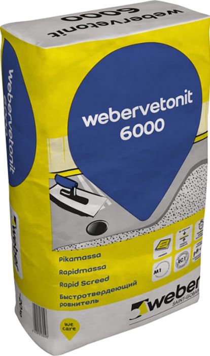 Kiirkivinev põrandasegu Weber.vetonit 6000 20 kg