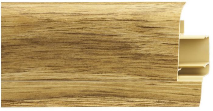 Põrandaliist LM 60, PVC Laplant Oak 20,5 x 60 x 2500 mm