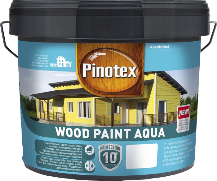 Puitfassaadivärv Pinotex Wood Paint Aqua 9 l, tumepunane