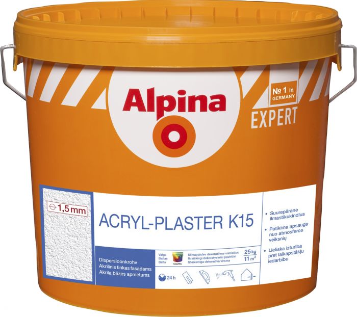 Dekoratiivkrohv Alpina Expert Acryl-Plaster K15 25 kg