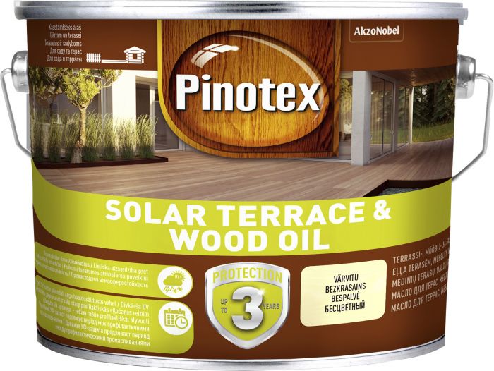 Puiduõli Pinotex Solar Terrace & Wood Oil 2,33 l, värvitu