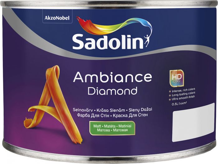 Seinavärv Sadolin Ambiance Diamond toonimiseks 0,5l