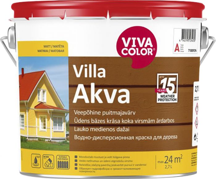 Puitmajavärv Vivacolor Villa Akva 2,7 l