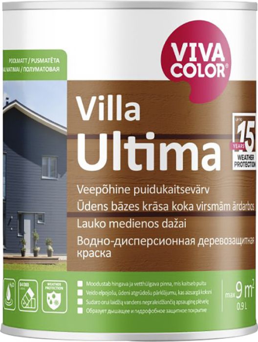 Puidukaitsevärv Villa Ultima 0,9 l