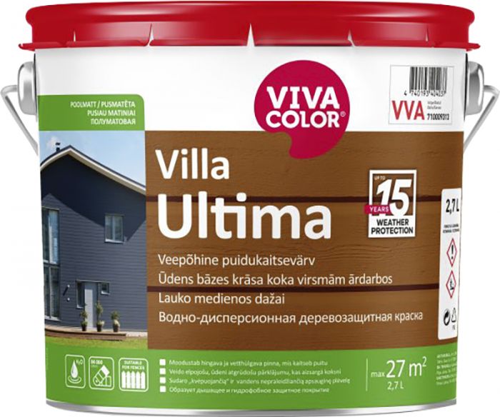 Puidukaitsevärv Vivacolor Villa Ultima 2,7 l