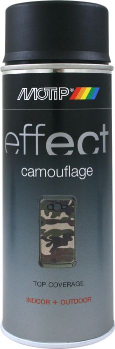Aerosoolvärv Motip Effect Camouflage RAL 9021, 400 ml
