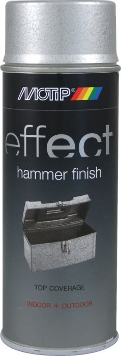 Aerosoolvärv Motip Effec Hammer Finish hõbedane 400 ml