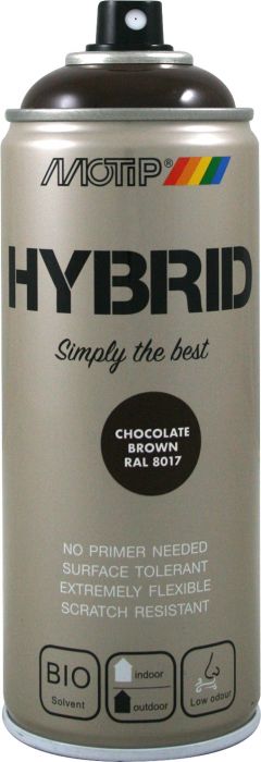 Aerosoolvärv Motip Hybrid Chocolate Brown 400 ml