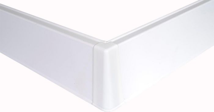 Põrandaliistu välisnurk PVC valge 22 x 75 mm