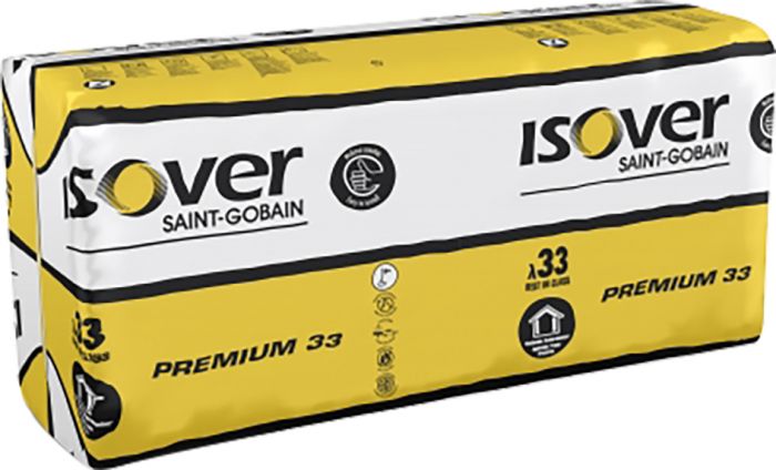 Mineraalvill Isover Premium 33, 150 x 560 x 870 mm