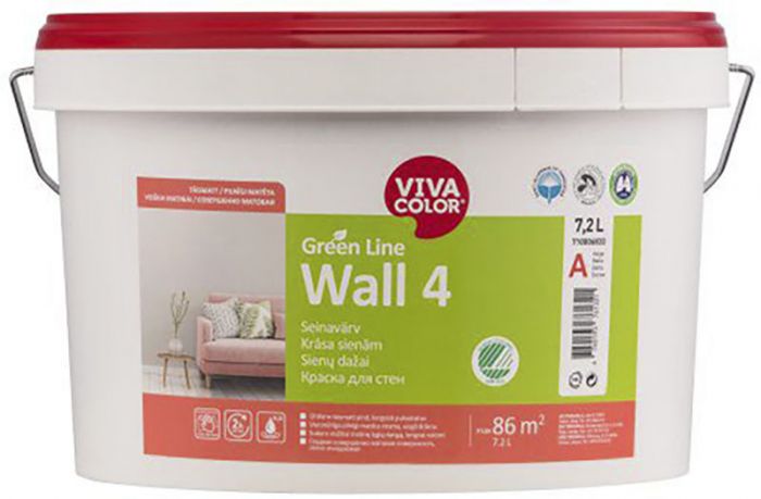 Seinavärv Green Line Wall 4 7,2 l