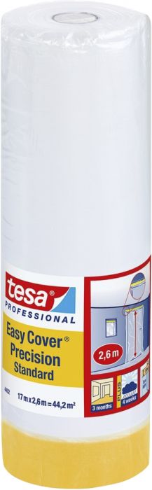 Kaitsekilega maalriteip  Tesa Easy Cover Precision 17 x 2,6 m