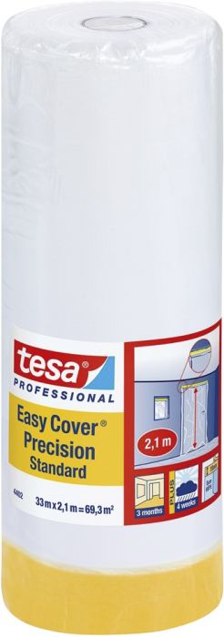 Kaitsekilega maalriteip Tesa Easy Cover Precision 33 x 2,1 m