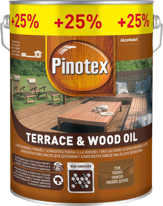 Puiduõli Pinotex Terrace&Wood Oil 4 l + 1 l, teak