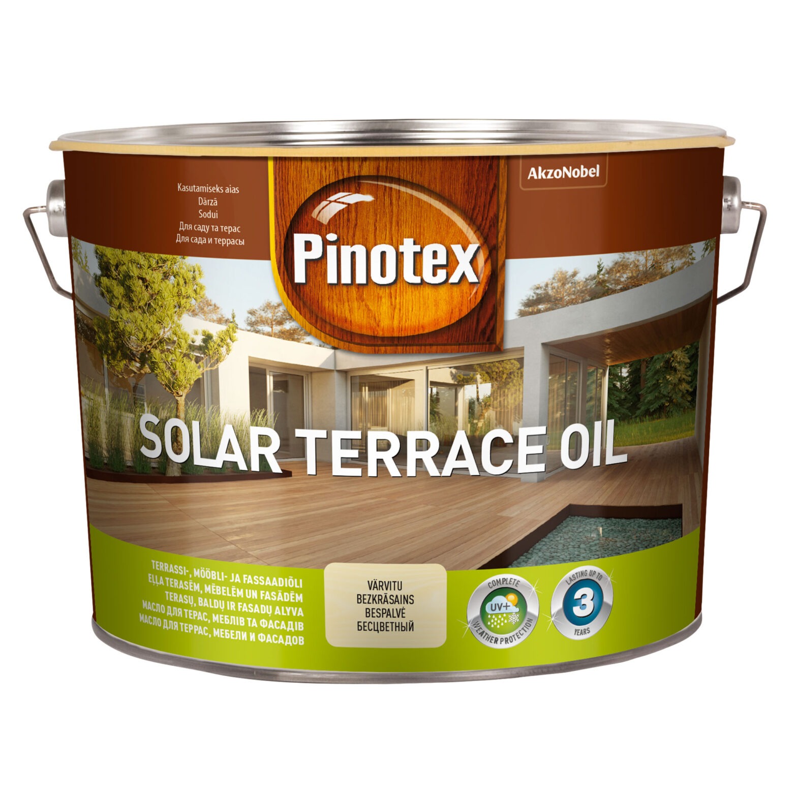 PINOTEX SOLAR TERRACE OIL VÄRVITU 9,3L