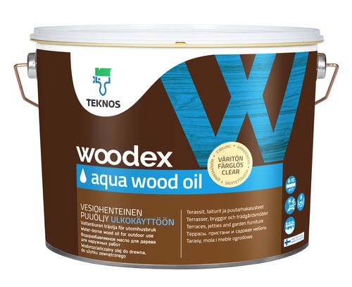 VESIALUSELINE PUIDUÕLI VÄLISTÖÖDEKS TEKNOS WOODEX WOOD OIL CLEAR 9L