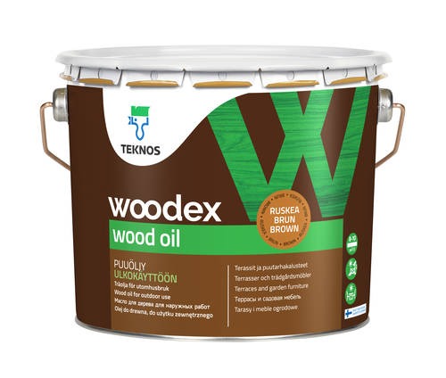 LAHUSTIPÕHINE PUIDUÕLI VÄLISTÖÖDEKS TEKNOS WOODEX WOOD OIL PRUUN 2,7L